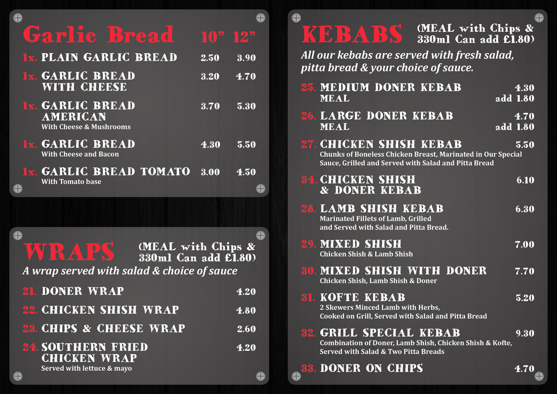 Menu Design by Ekanite for this project | Design #4461973