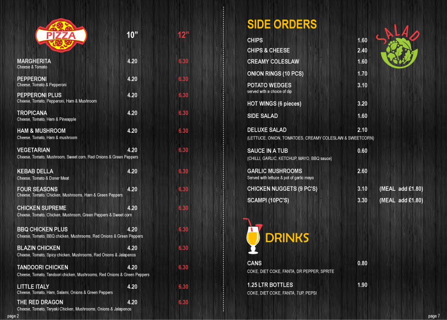 Menu Design by Parul for this project | Design #4465961