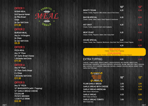 Menu Design by Parul for this project | Design: #4472771
