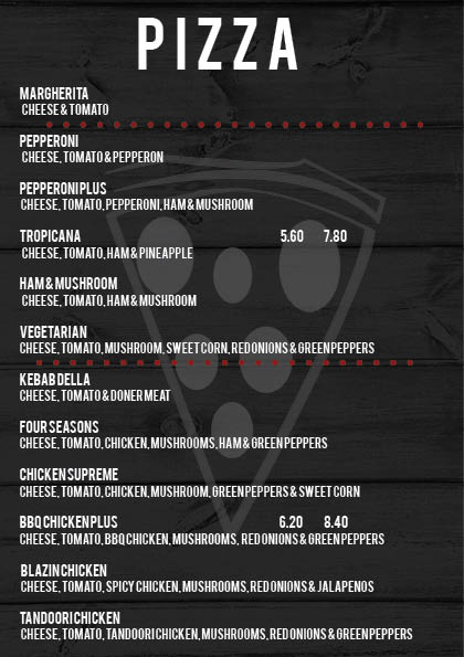 Menu Design by mavarod for this project | Design #4470116