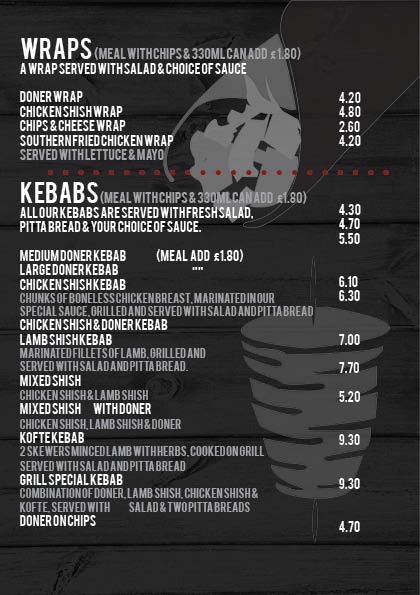 Menu Design by mavarod for this project | Design #4470126