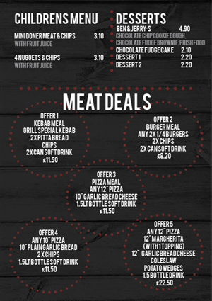 Menu Design by mavarod for this project | Design: #4470133