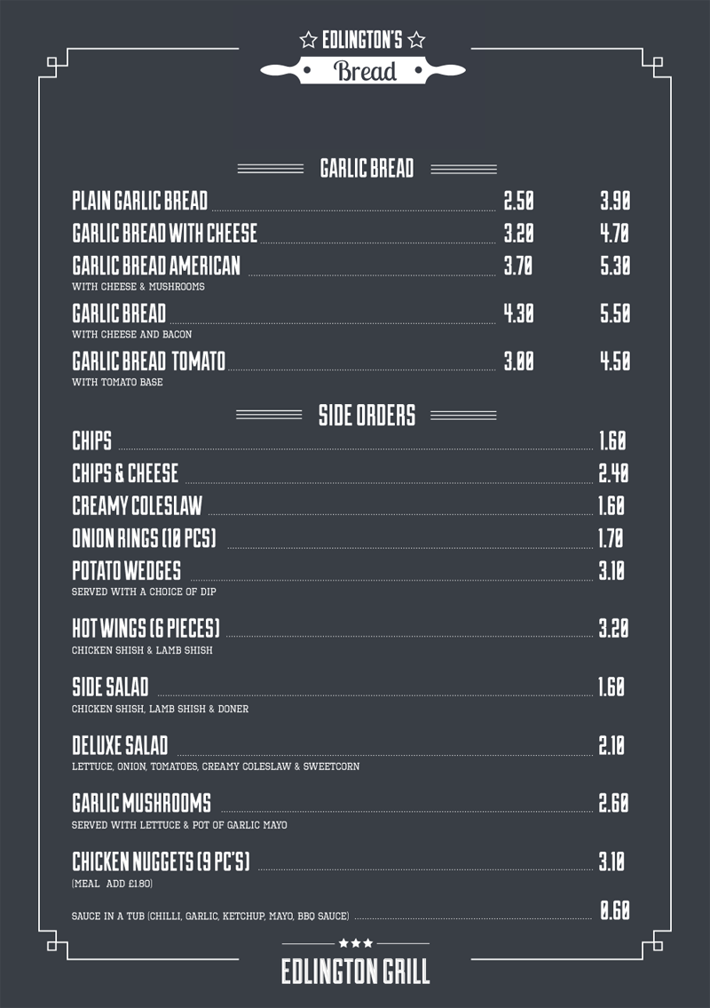 Menu Design by tanya for this project | Design #4481066