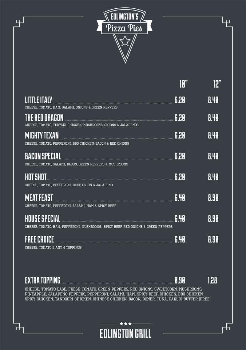 Menu Design by tanya for this project | Design #4481087