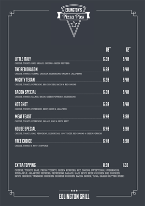 Menu Design by tanya for this project | Design: #4481087