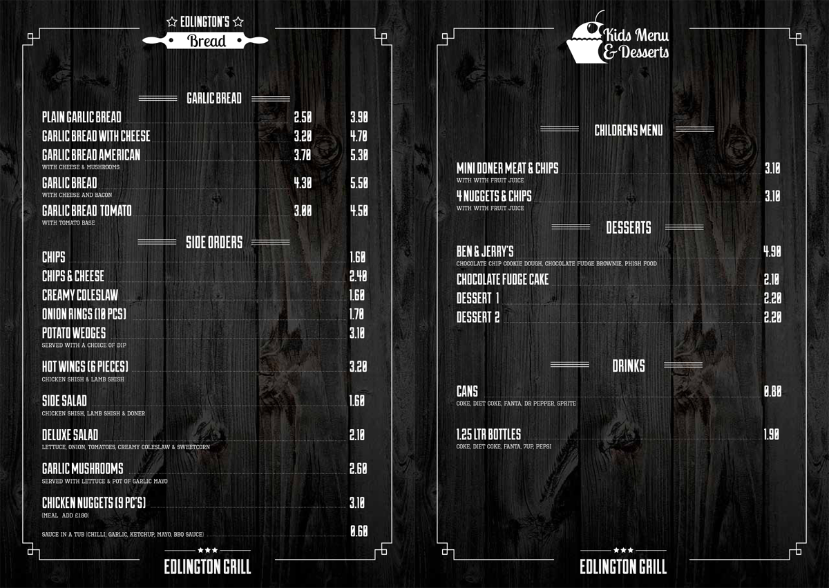 Menu Design by tanya for this project | Design #4487791