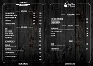 Menu Design by tanya for this project | Design: #4487791