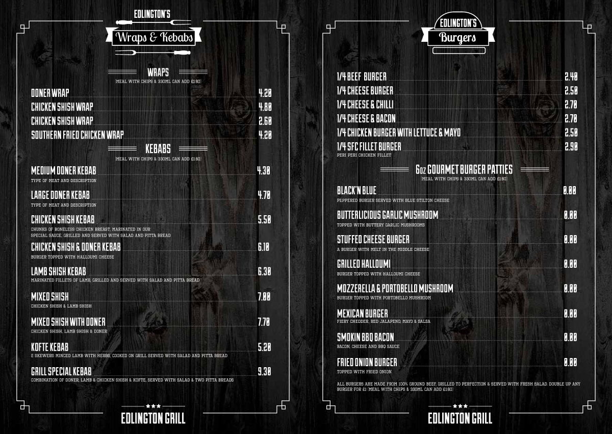 Menu Design by tanya for this project | Design #4487793