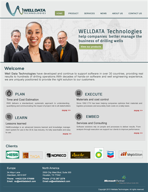 Web Design par Hetal  pour Well Data Technologies | Design #1380002