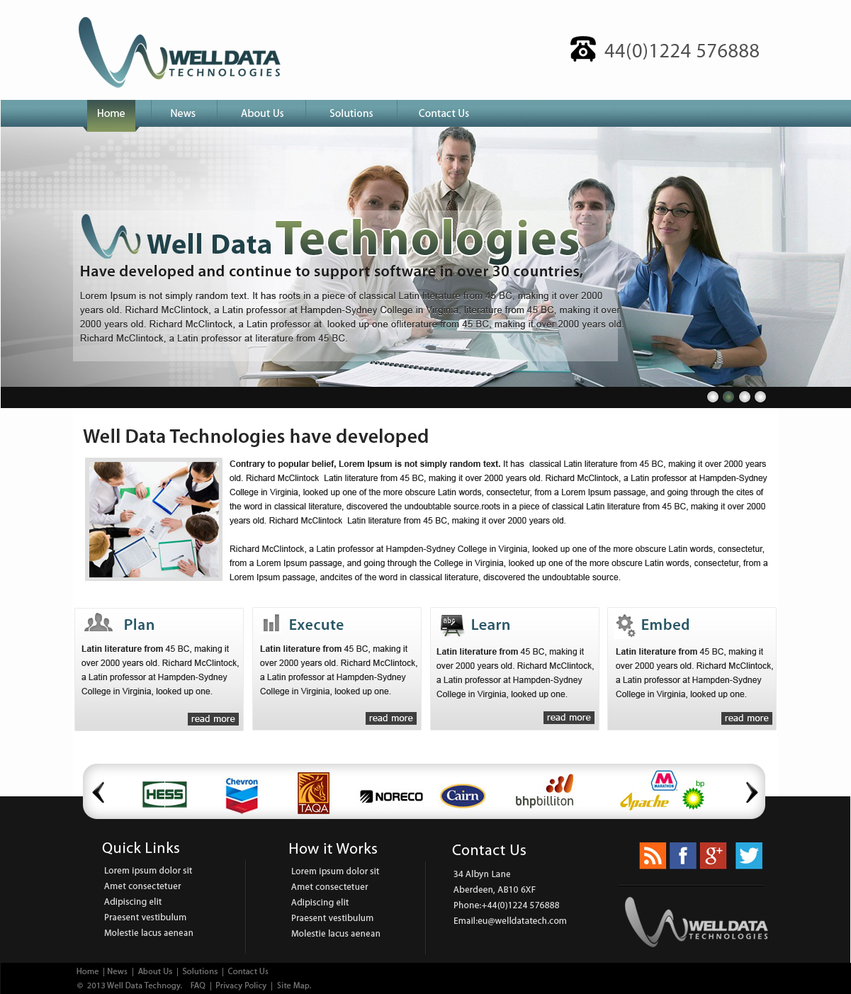 Web-Design von webxvision für Well Data Technologies | Design #1351888