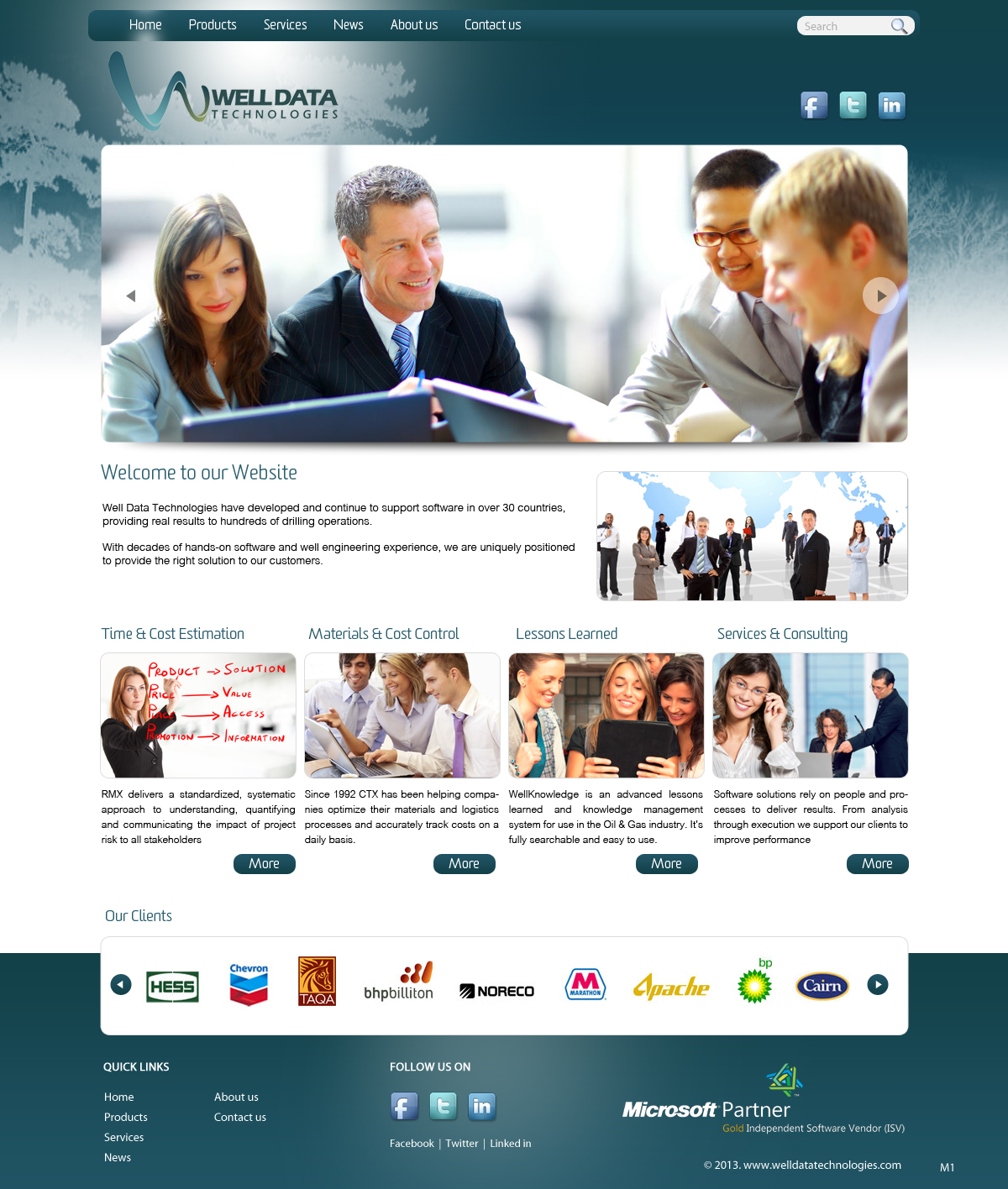 Web Design by pb for Well Data Technologies | Design #1343782