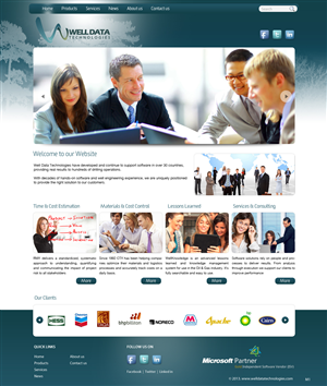Web Design by pb for Well Data Technologies | Design: #1343782