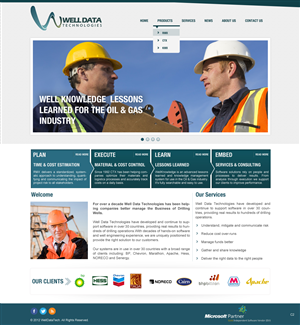 Web Design by pb for Well Data Technologies | Design: #1343785