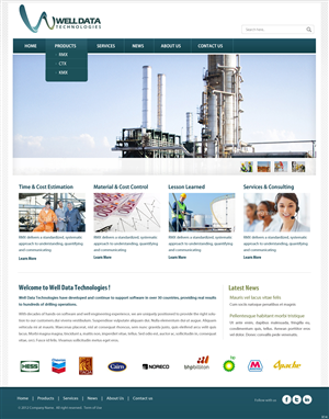 Web Design by pb for Well Data Technologies | Design: #1343792