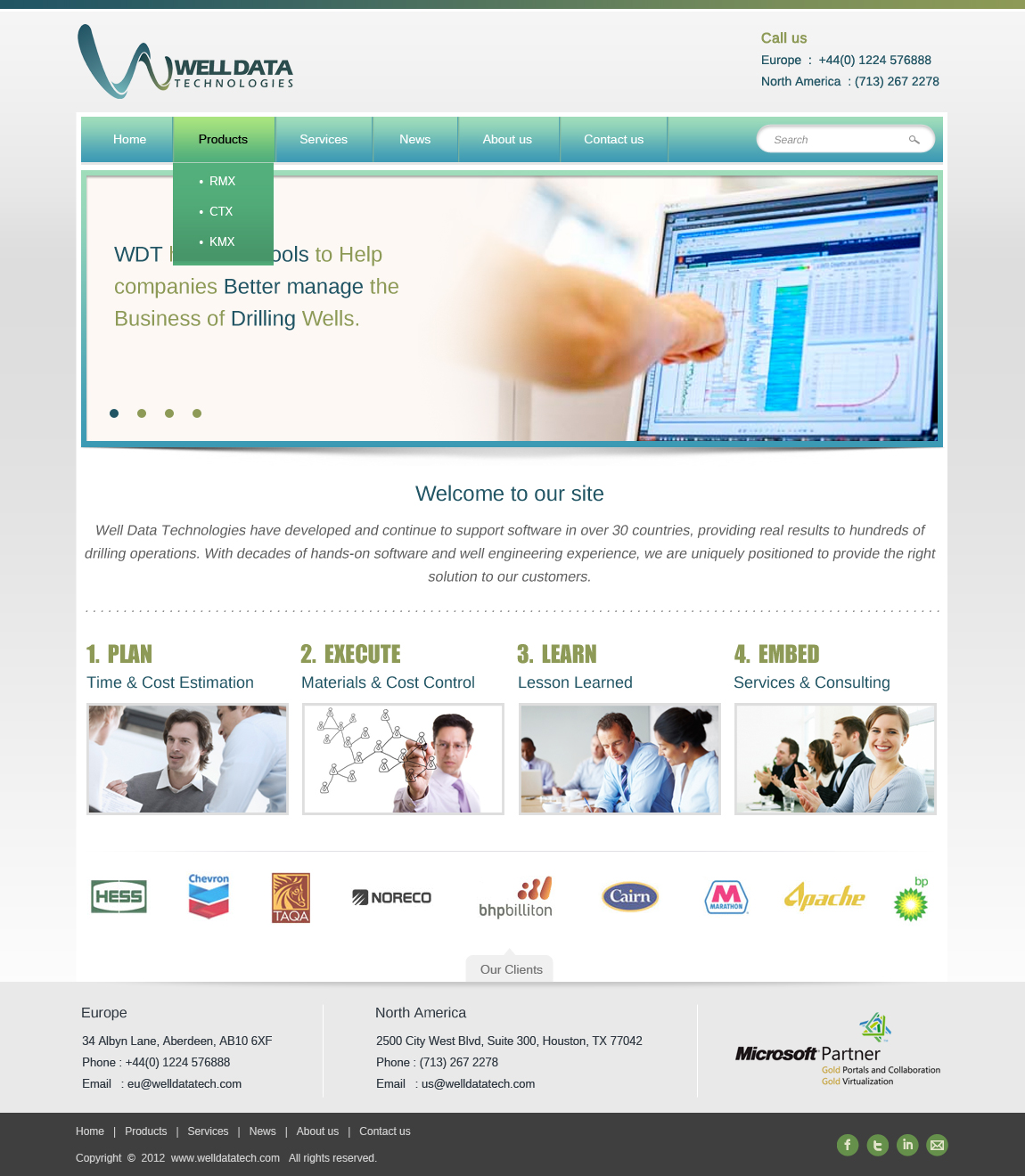 Web Design by pb for Well Data Technologies | Design #1343793