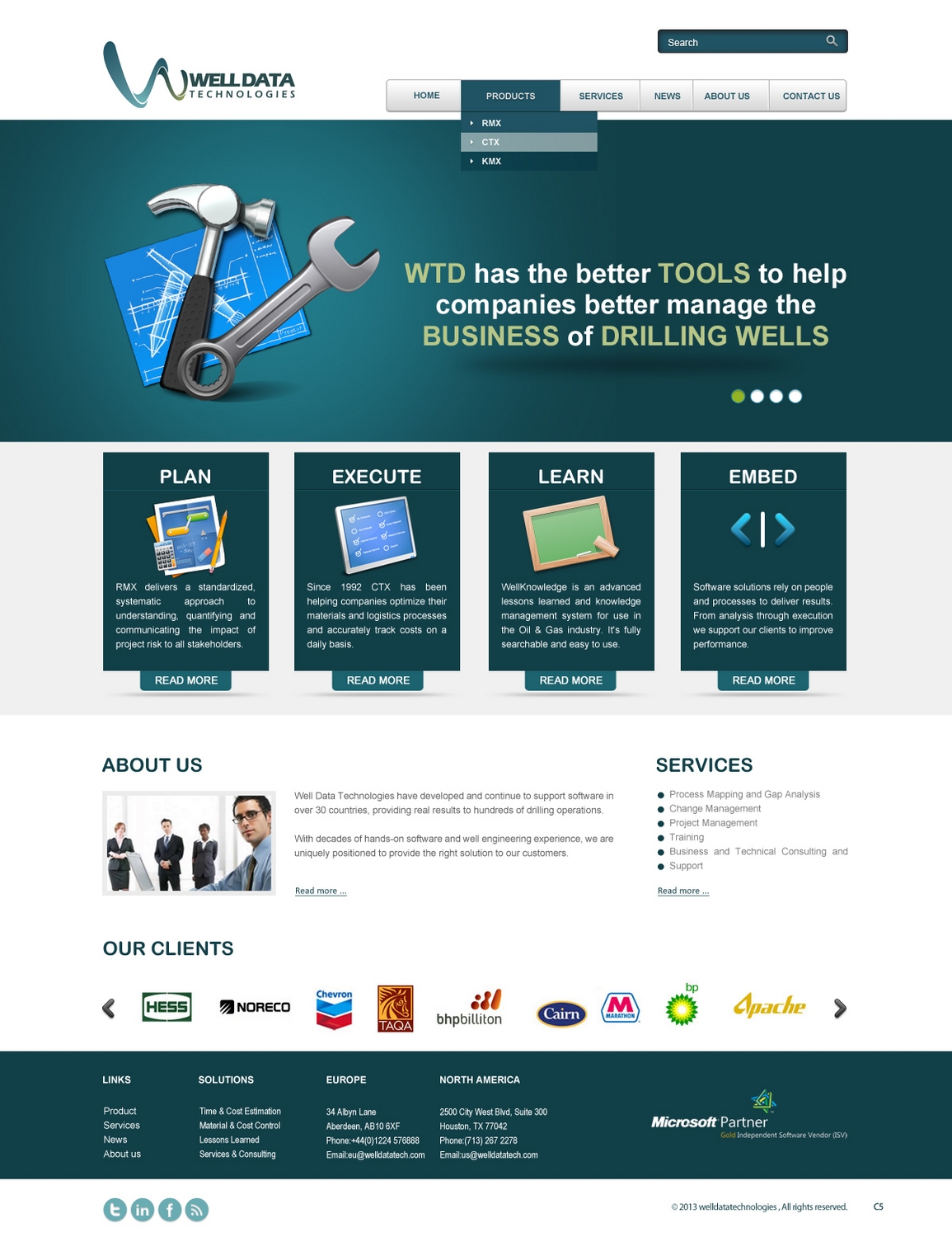 Web Design by pb for Well Data Technologies | Design #1347127