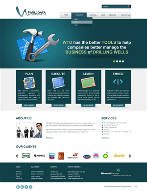 Web Design by pb for Well Data Technologies | Design: #1347127