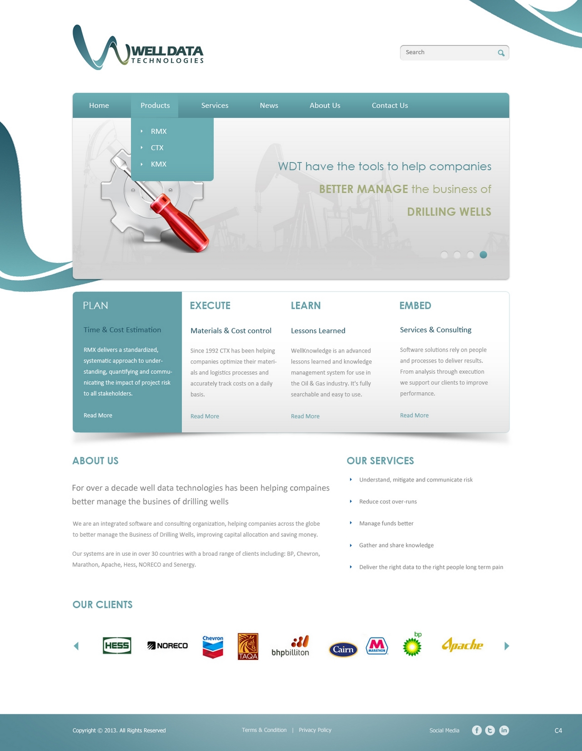 Web Design by pb for Well Data Technologies | Design #1347131