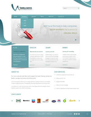 Web Design by pb for Well Data Technologies | Design: #1347131