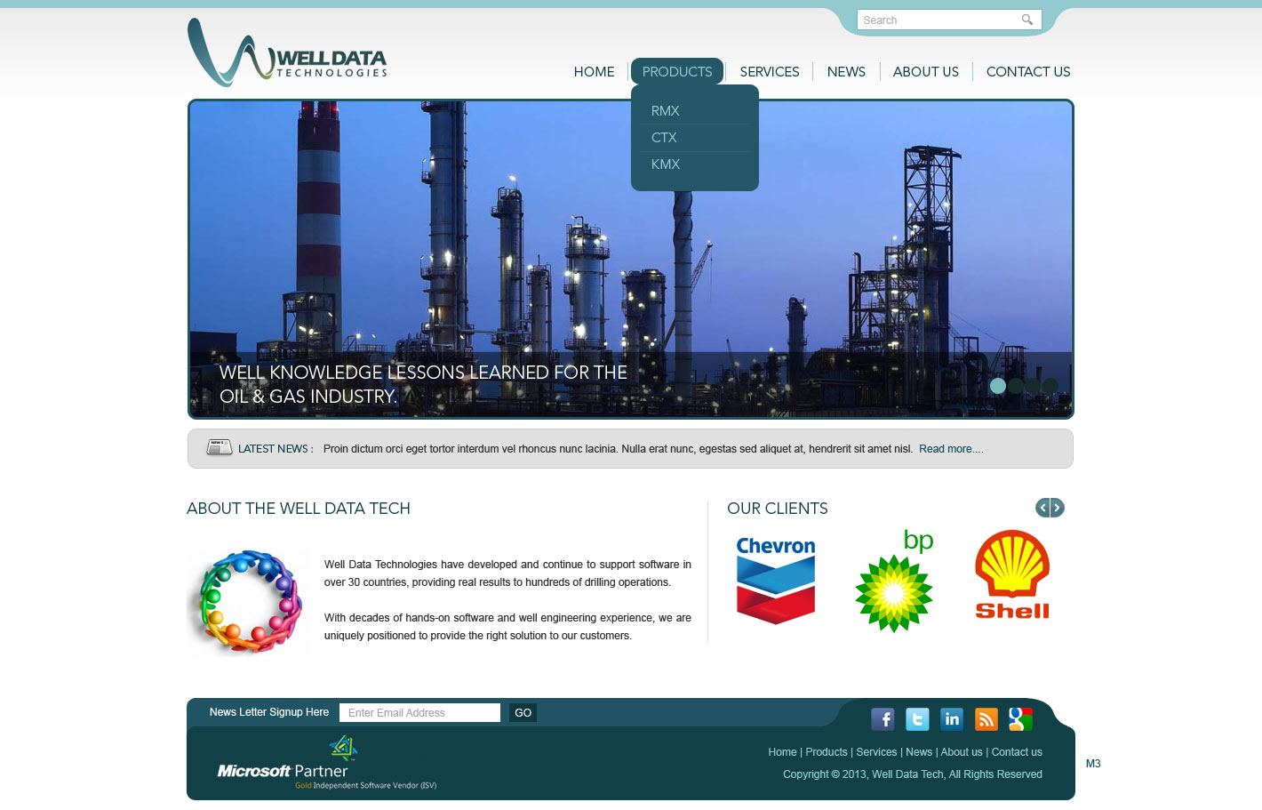 Web Design by pb for Well Data Technologies | Design #1347136