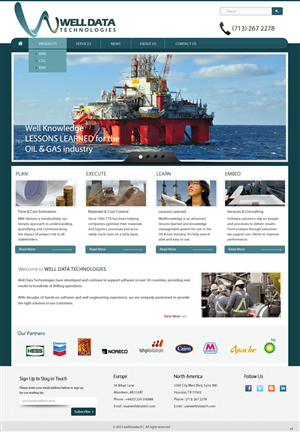 Web Design by pb for Well Data Technologies | Design: #1347138