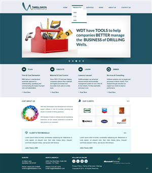 Web Design by pb for Well Data Technologies | Design: #1347141