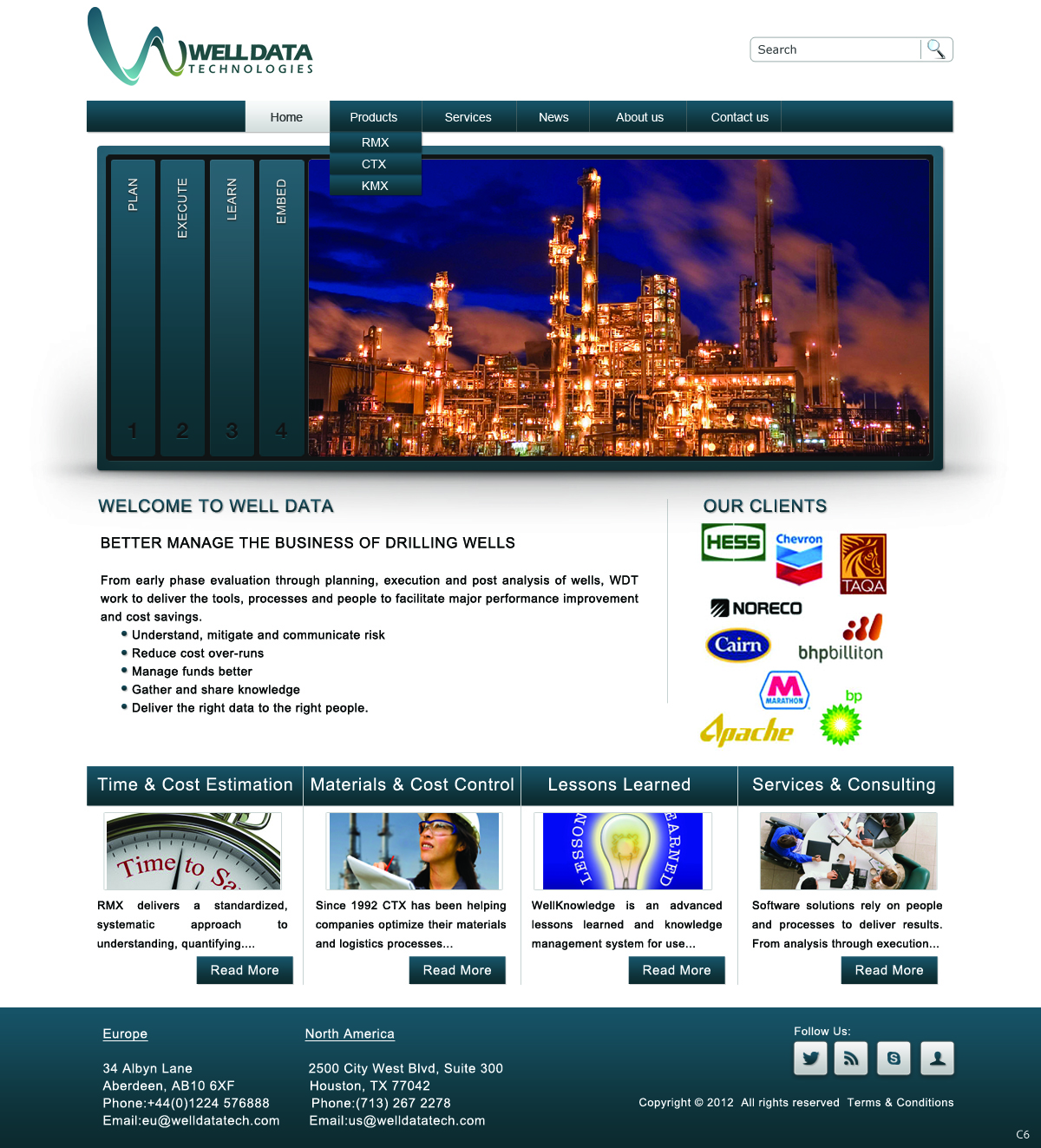 Web Design par pb pour Well Data Technologies | Design #1347145