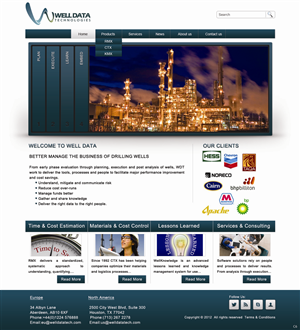 Web Design by pb for Well Data Technologies | Design: #1347145