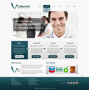 Web Design by pb for Well Data Technologies | Design: #1347146