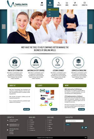 Web Design by pb for Well Data Technologies | Design: #1350342
