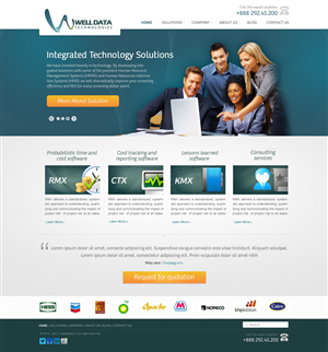 Web Design by the-lion-king for Well Data Technologies | Design: #1348225