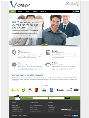 Web Design by OM for Well Data Technologies | Design: #1345801
