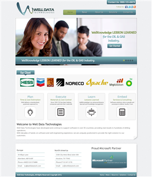 Web Design by OM for Well Data Technologies | Design: #1348901