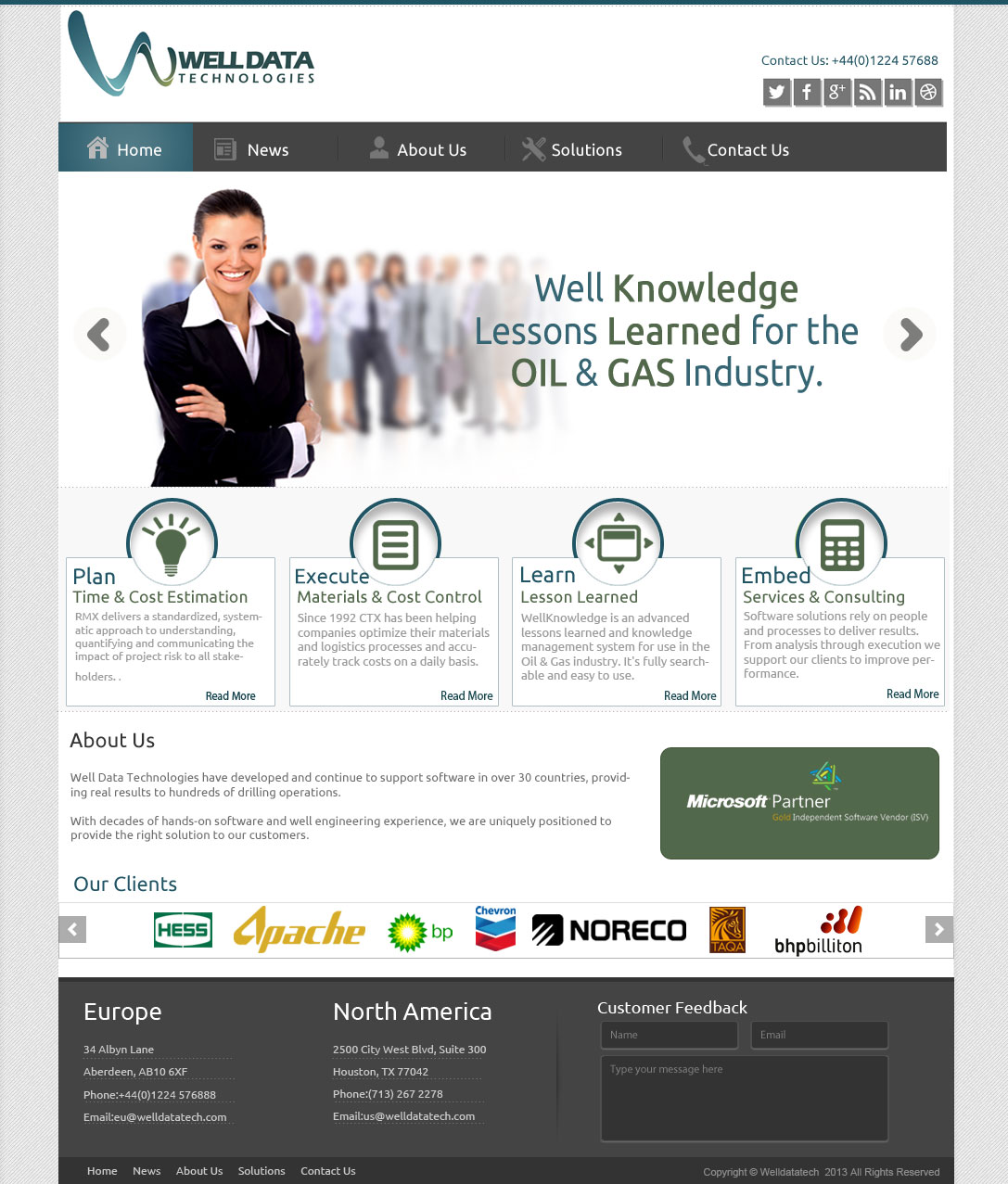 Web Design by OM for Well Data Technologies | Design #1348907