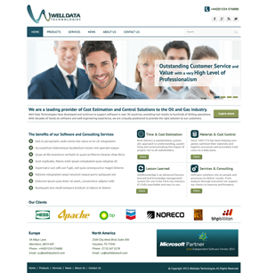 Web Design by OM for Well Data Technologies | Design: #1363147