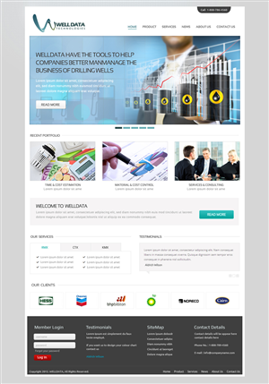 Web Design by OM for Well Data Technologies | Design: #1366953