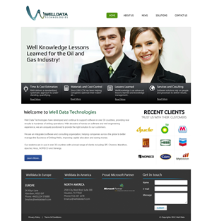 Web Design by OM for Well Data Technologies | Design: #1369278
