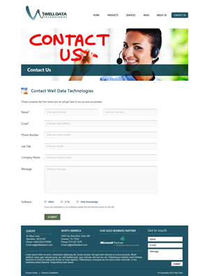 Web Design by OM for Well Data Technologies | Design: #1396396