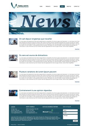 Web Design by OM for Well Data Technologies | Design: #1396433