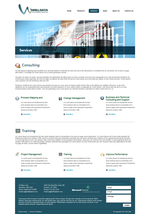 Web Design by OM for Well Data Technologies | Design: #1396500
