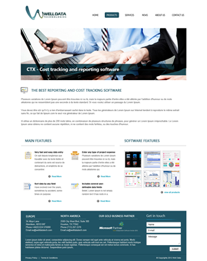 Web Design by OM for Well Data Technologies | Design: #1396502