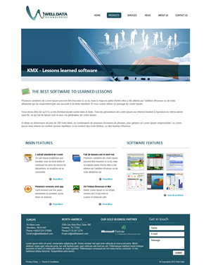 Web Design by OM for Well Data Technologies | Design: #1396511