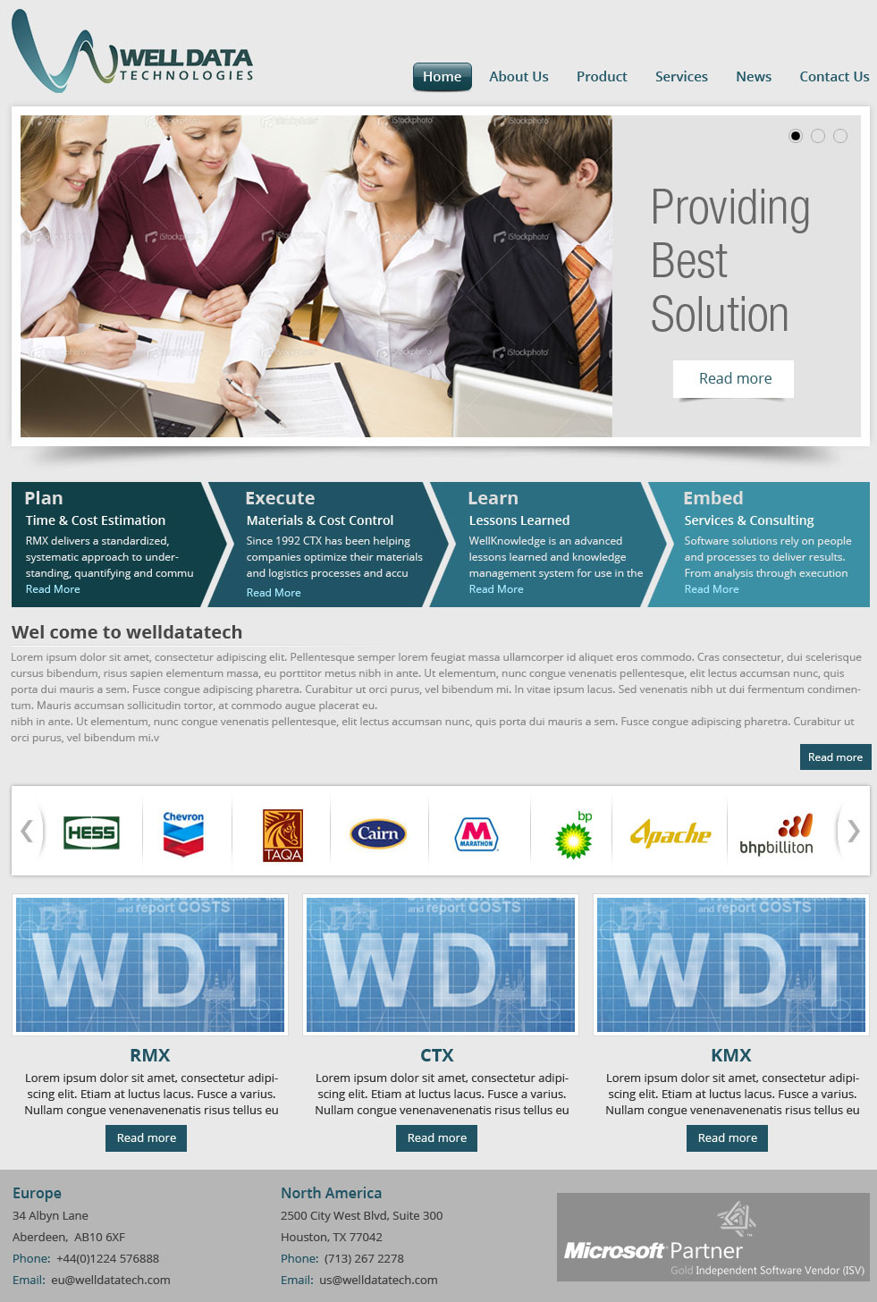 Web Design by Creative Usha for Well Data Technologies | Design #1352520