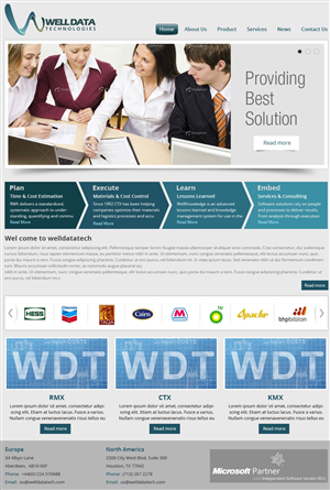 Web Design by Creative Usha for Well Data Technologies | Design: #1352520