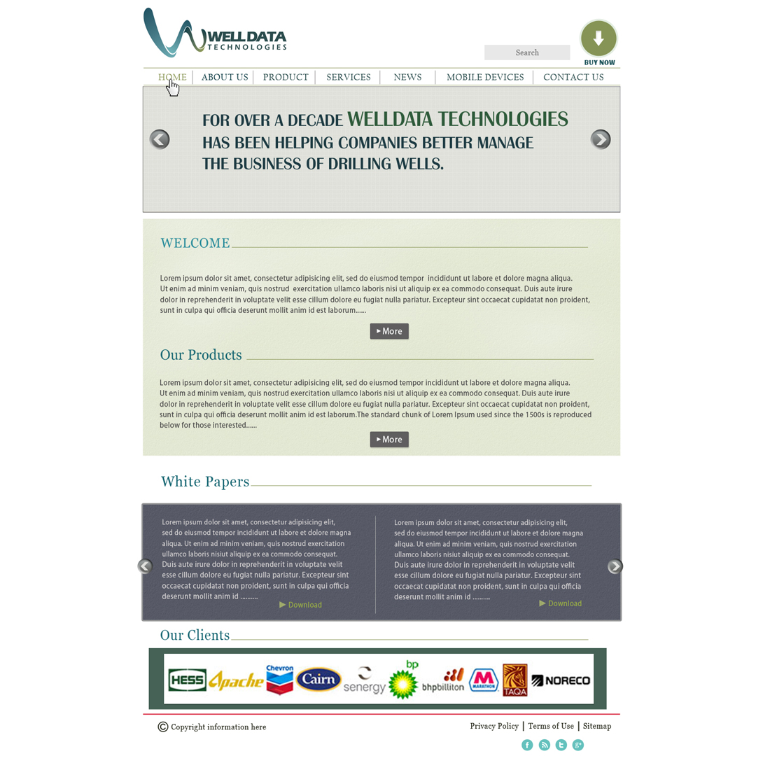 Web Design par Da Miracle pour Well Data Technologies | Design #1369098