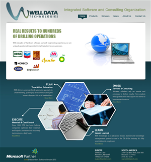 Web Design par Ardianet pour Well Data Technologies | Design #1374443