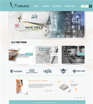 Web Design by haythamfarid for Well Data Technologies | Design: #1387476