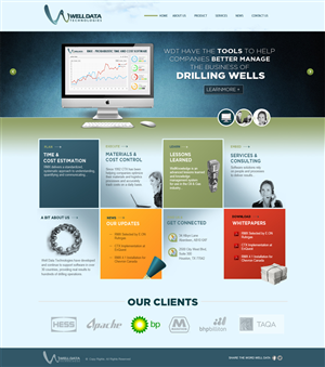 Web Design by dp for Well Data Technologies | Design: #1383165