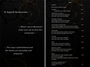 Design de Menu par Latilda.Rich pour exception | Design #1284173