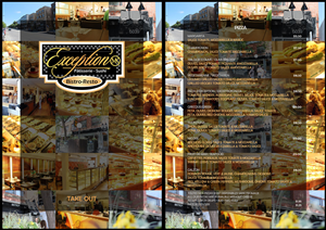 Menu Design by minal k for exception | Design: #1283984